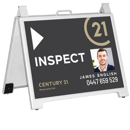 Reverse Folding A-Frame Real Estate Signs Perth Sign Maker Wangara Osborne Park Malaga Subiaco Signage