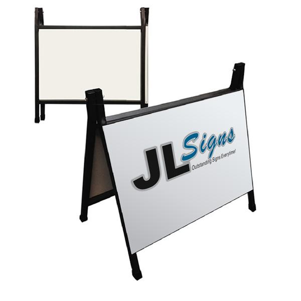 JL Signs Metal Reverse Folding AFrame Sign 600 x 450mm Joondalup