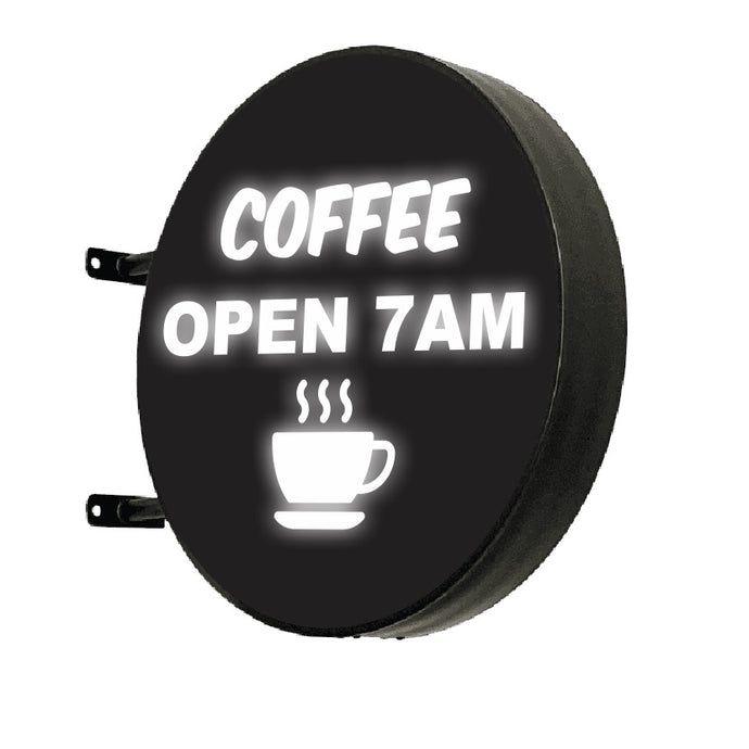 Round Illuminated LED Lightbox Sign Perth Wangara Osborne Park Subiaco Northrigde Malaga Sign Maker Leederville